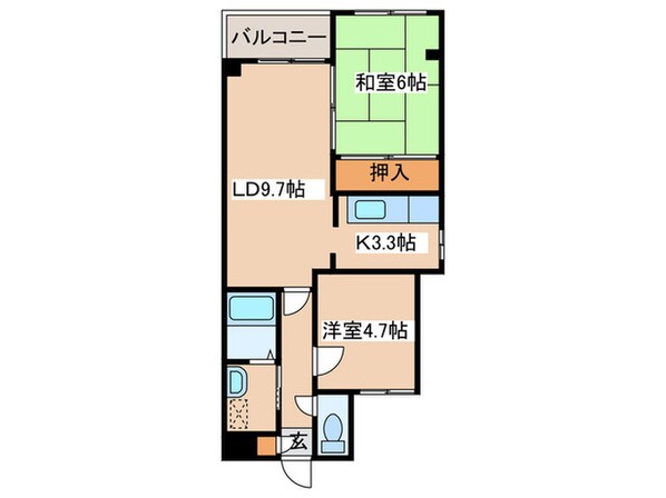 作田ビルの物件間取画像